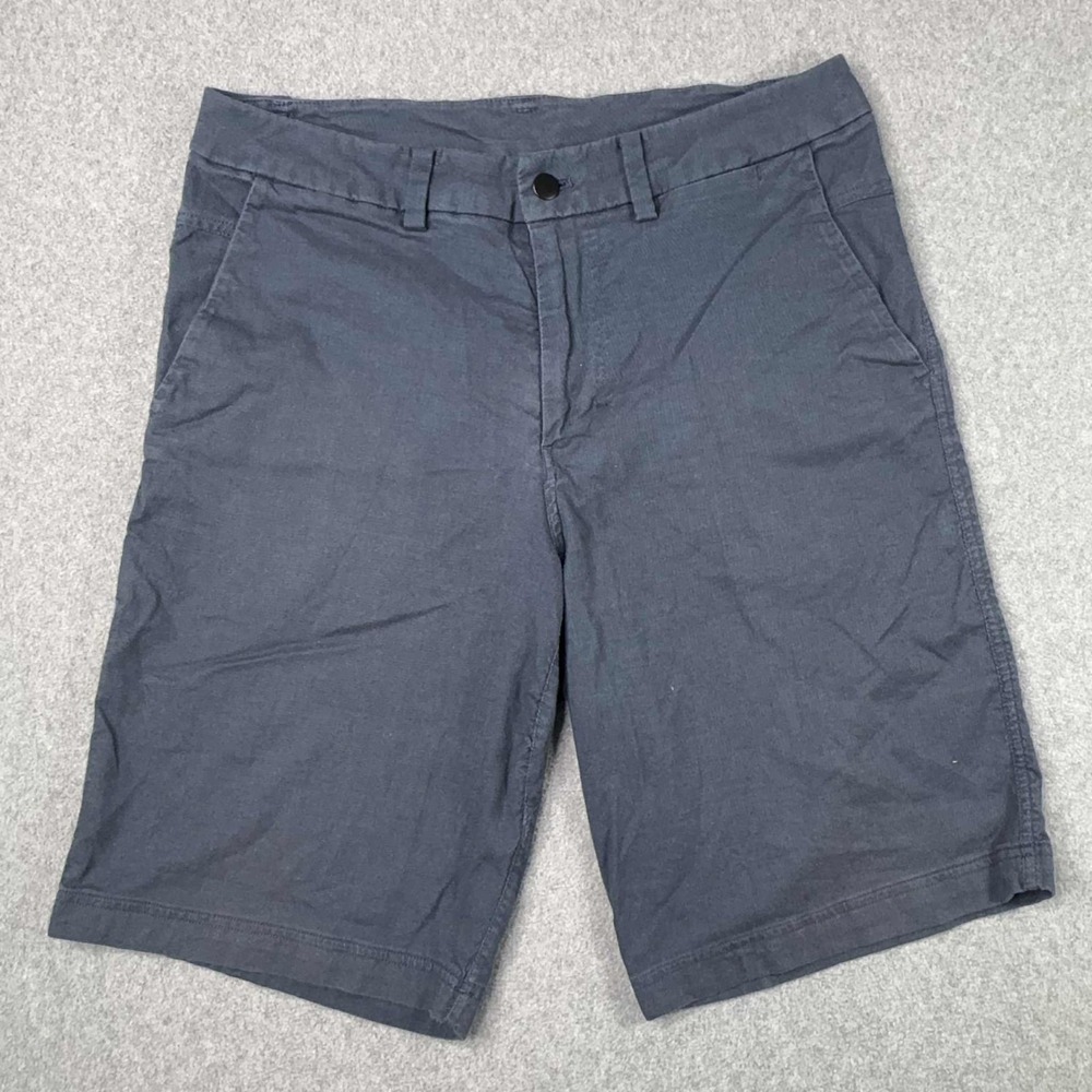 Lululemon Shorts Mens‎ 34 Linen Blend Athleisure Golf Chino Lightweight Navy
